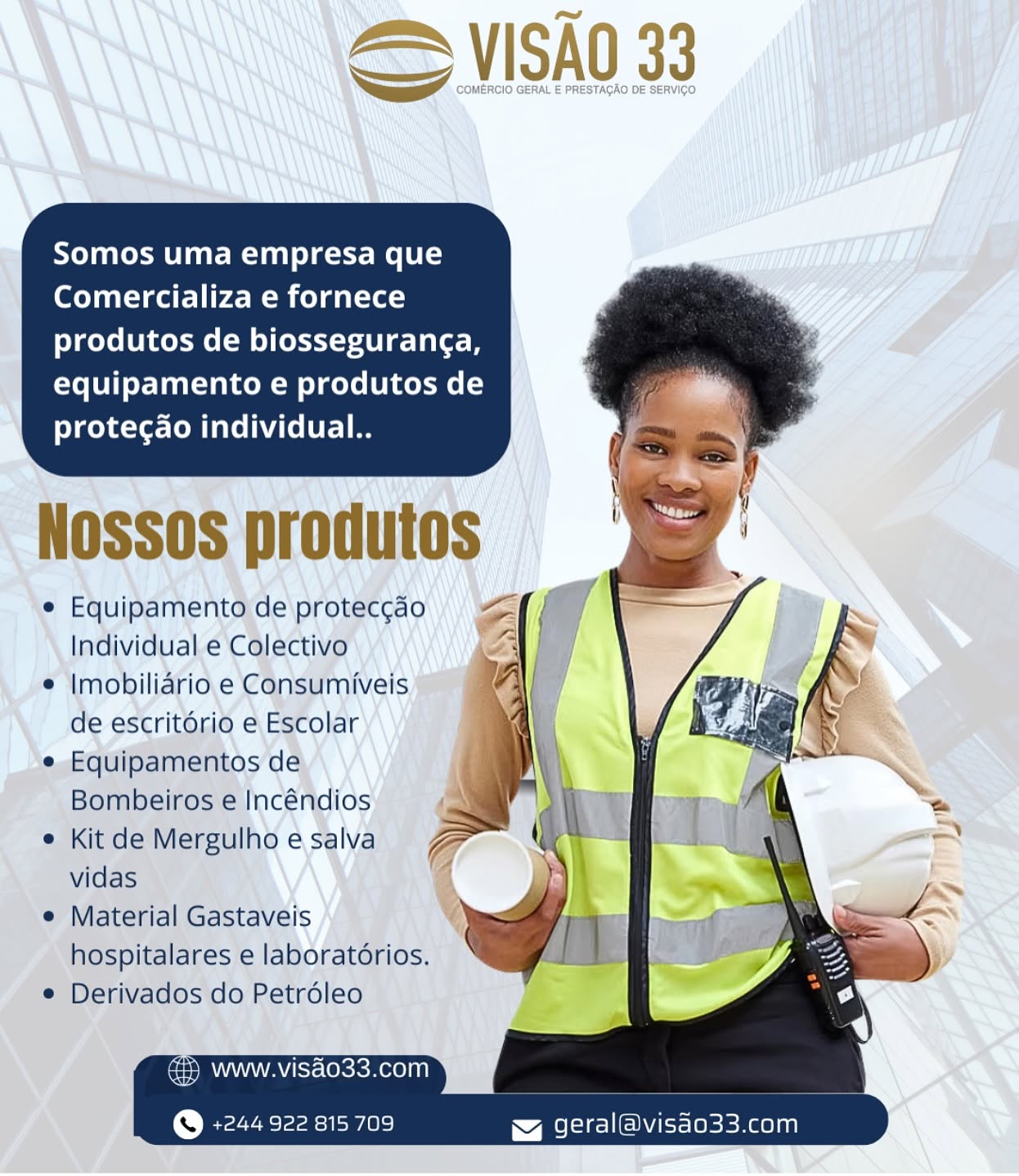 Colete Refletor Premium com Zíper
