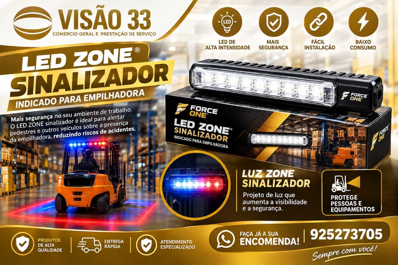 Sinalizador LED Zone para Empilhadoras (Force One)